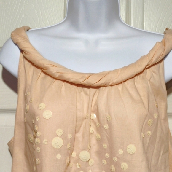 Ann Taylor Loft twisted neckline sequins top - Picture 2 of 13
